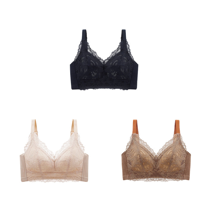 【10％OFF】小さく見せるブラ（3点セット）