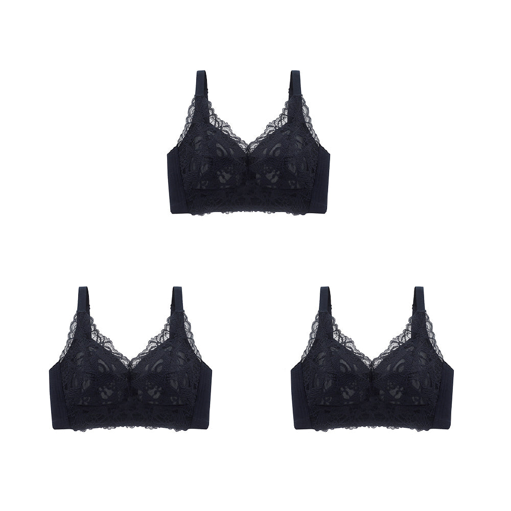 【10％OFF】小さく見せるブラ（3点セット）