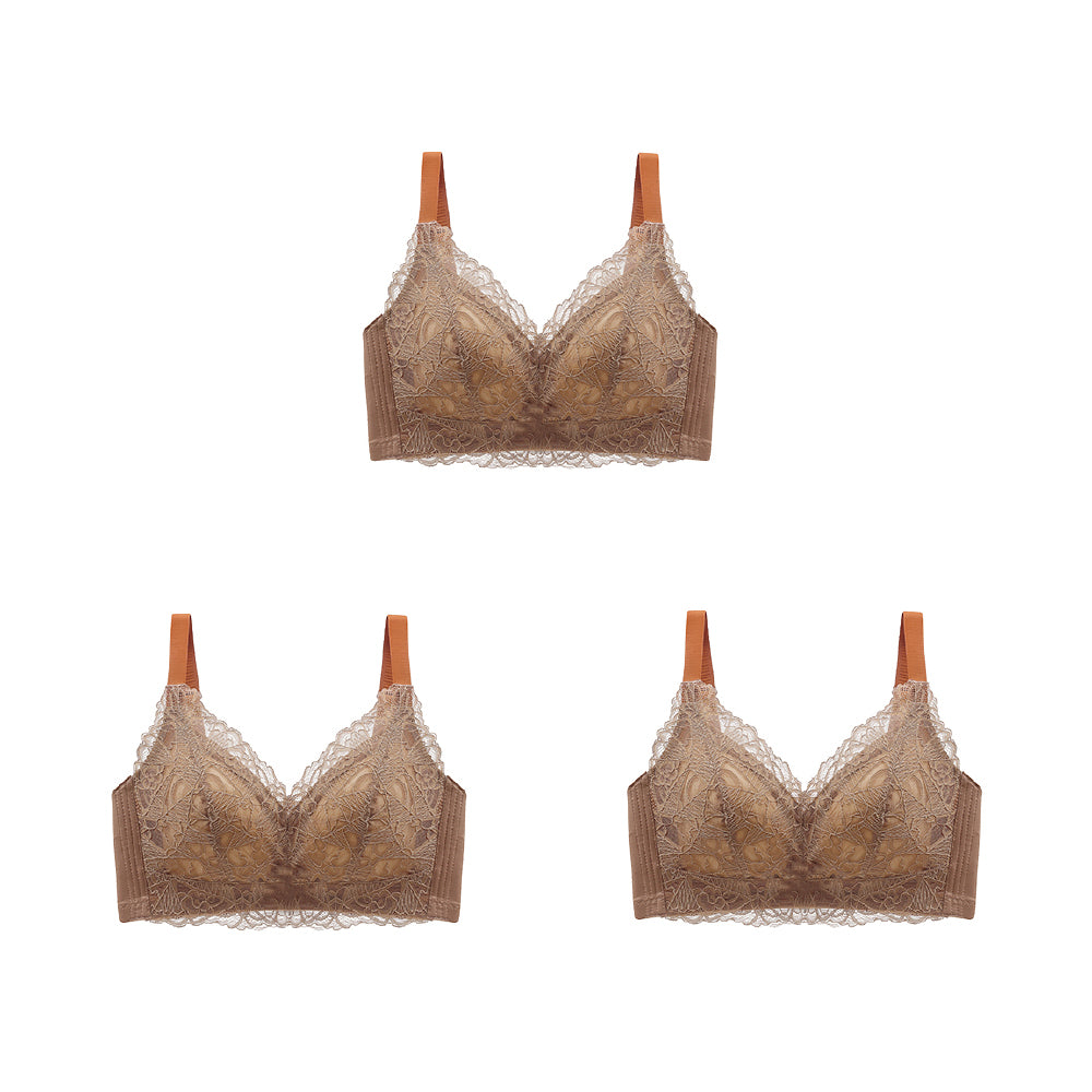 【10％OFF】小さく見せるブラ（3点セット）